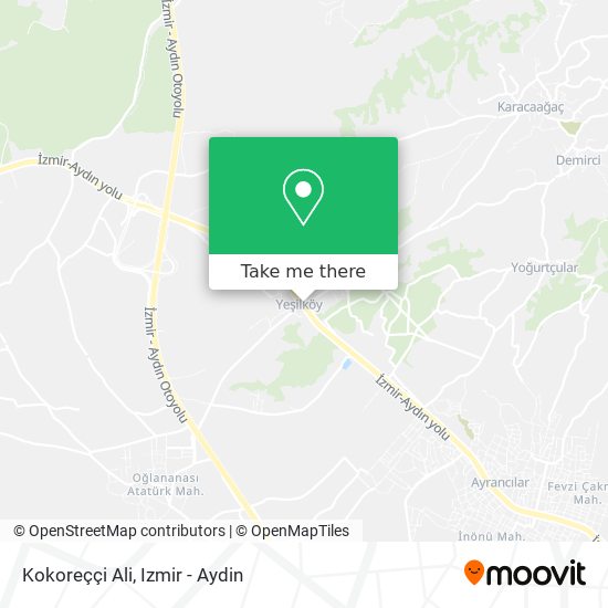 Kokoreççi Ali map