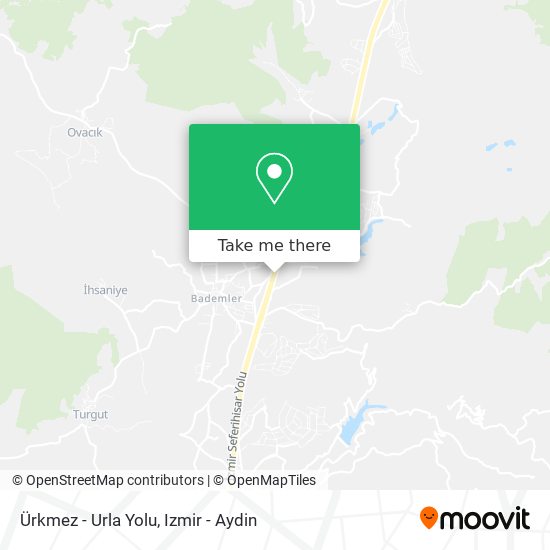 Ürkmez - Urla Yolu map