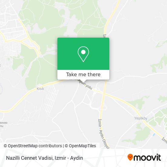Nazilli Cennet Vadisi map