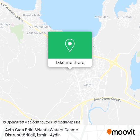 Ayfo Gıda Erikli&NestleWaters Cesme Distrübütörlüğü map