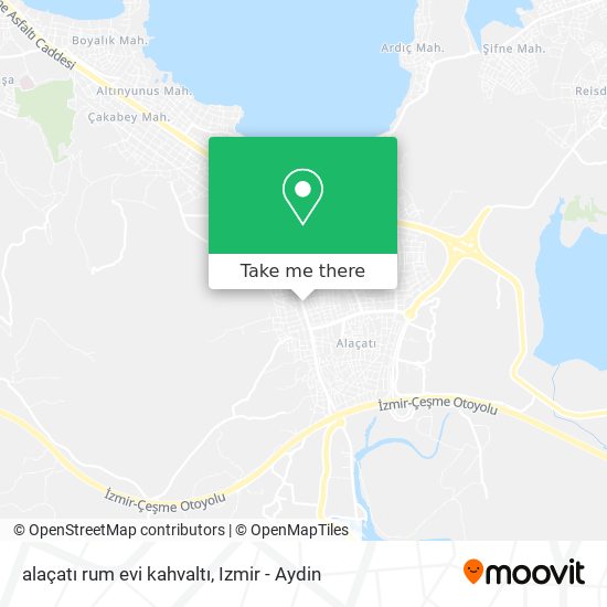 alaçatı rum  evi kahvaltı map