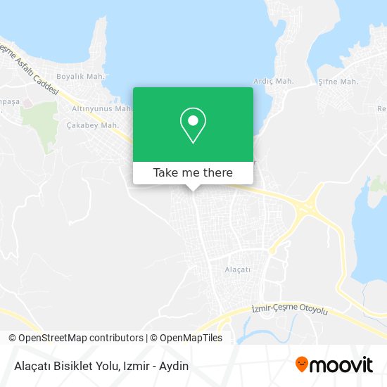 Alaçatı Bisiklet Yolu map