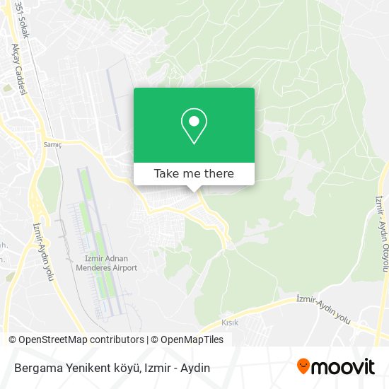 Bergama Yenikent  köyü map