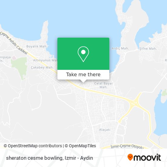 sheraton cesme bowling map