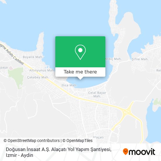 Doğusan İnsaat A.Ş. Alaçatı Yol Yapım Şantiyesi map