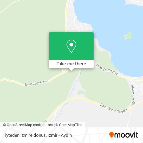iyteden izmire donus map