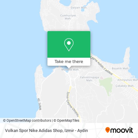 Volkan Spor Nike Adidas Shop map