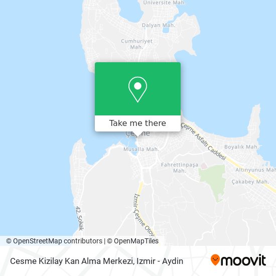 Cesme Kizilay Kan Alma Merkezi map