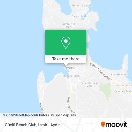 Güçlü Beach Club map