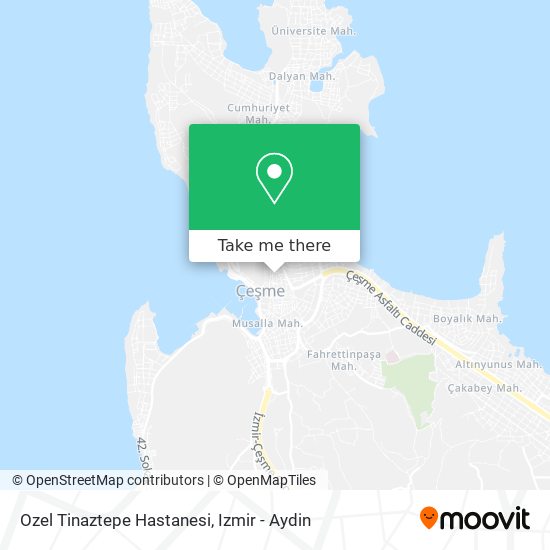 Ozel Tinaztepe Hastanesi map
