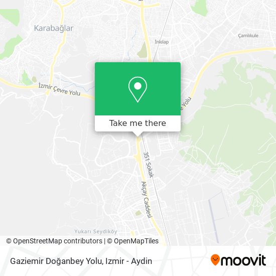 Gaziemir Doğanbey Yolu map