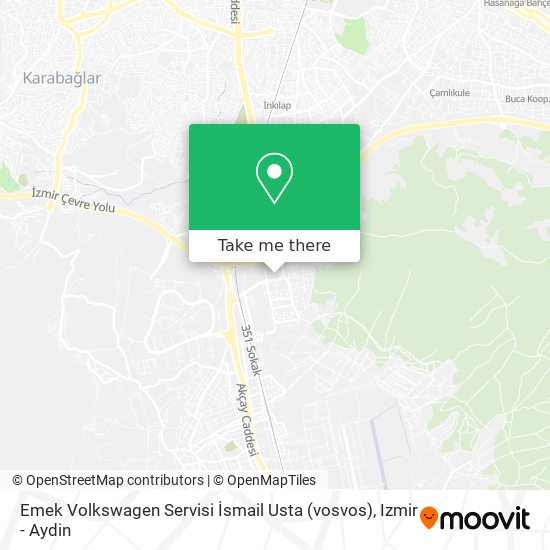 Emek Volkswagen Servisi İsmail Usta (vosvos) map