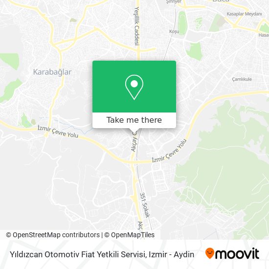Yıldızcan Otomotiv Fiat Yetkili Servisi map