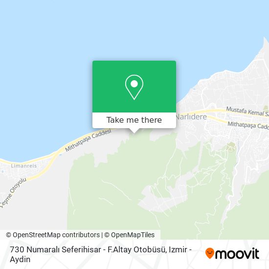 730 Numaralı Seferihisar - F.Altay Otobüsü map
