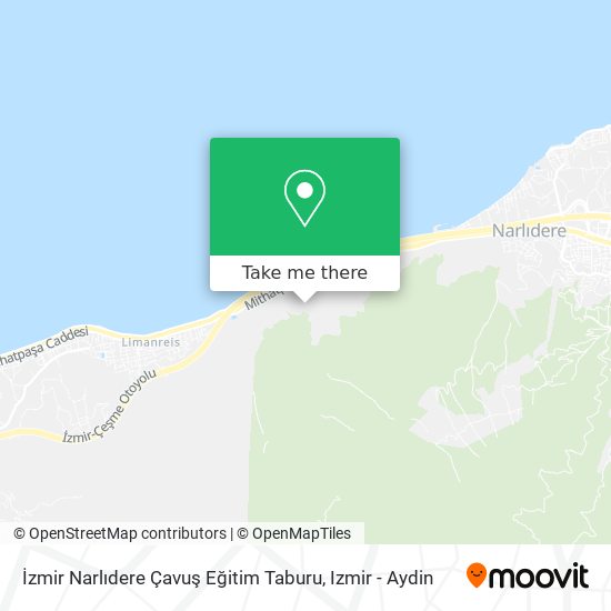 İzmir Narlıdere Çavuş Eğitim Taburu map