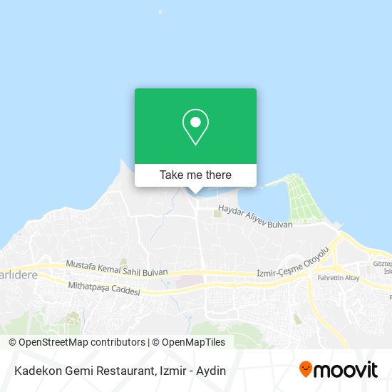 Kadekon Gemi Restaurant map