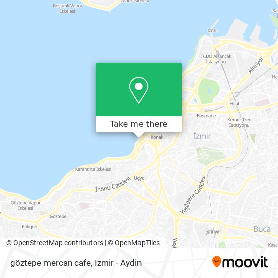 göztepe mercan cafe map