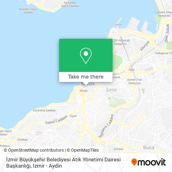 İzmir Büyükşehir Belediyesi Atık Yönetimi Dairesi Başkanlığı map