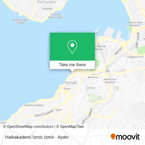 Halkakademi İzmir map