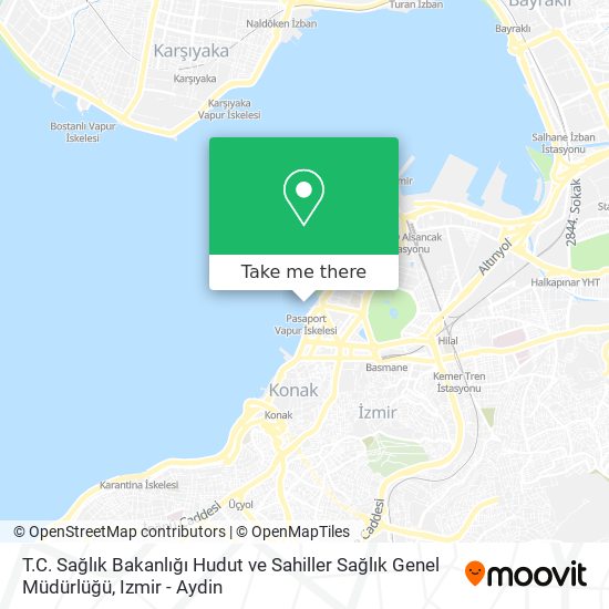 T.C. Sağlık Bakanlığı Hudut ve Sahiller Sağlık Genel Müdürlüğü map
