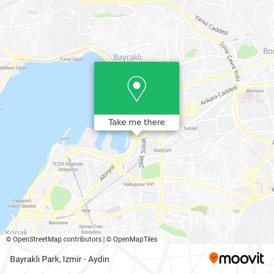 Bayraklı Park map
