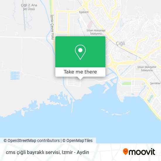 cms çiğli bayraklı servisi map