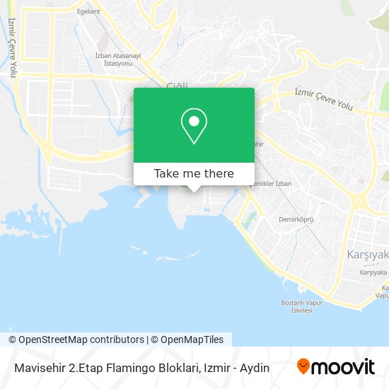 Mavisehir 2.Etap Flamingo Bloklari map