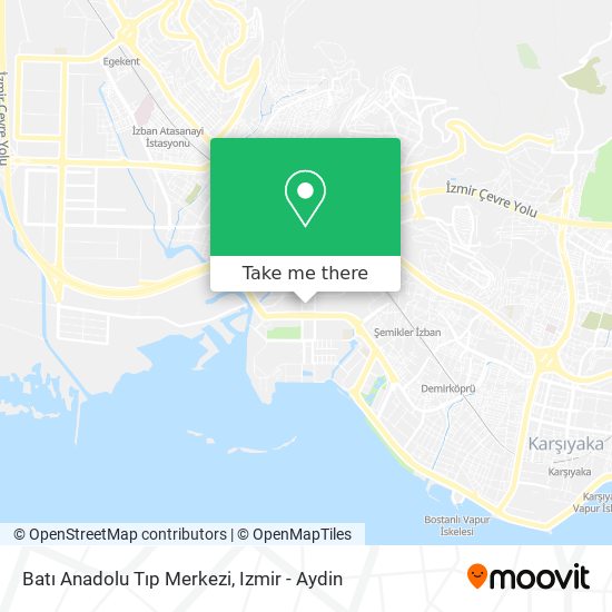 Batı Anadolu Tıp Merkezi map