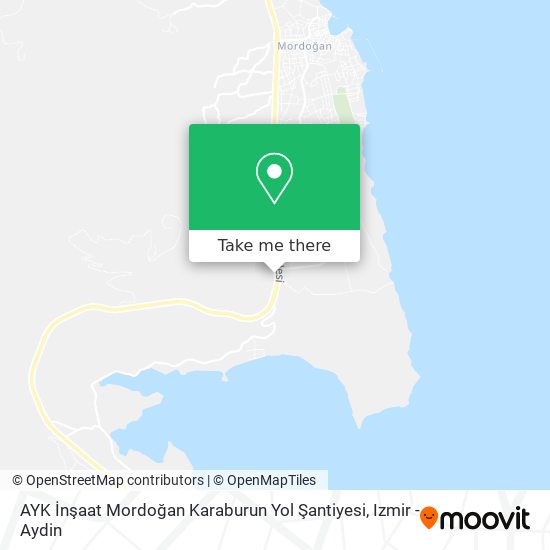 AYK İnşaat Mordoğan Karaburun Yol Şantiyesi map