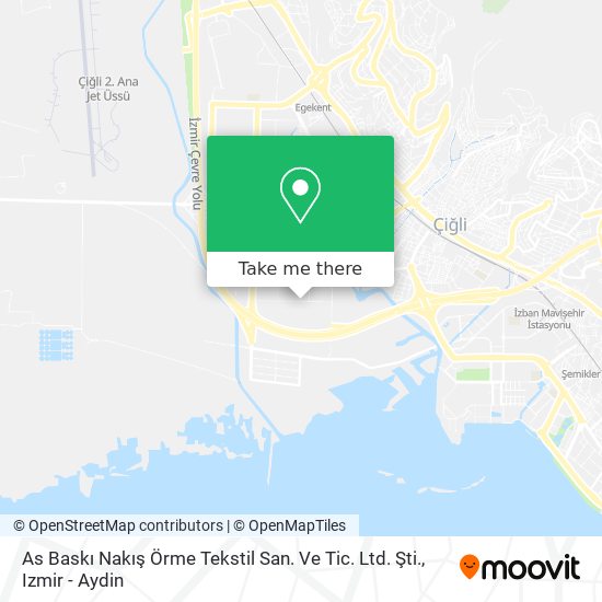 As Baskı Nakış Örme Tekstil San. Ve Tic. Ltd. Şti. map