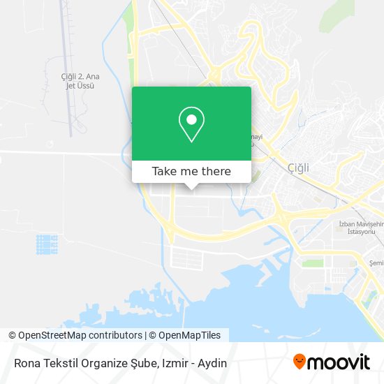 Rona Tekstil Organize Şube map
