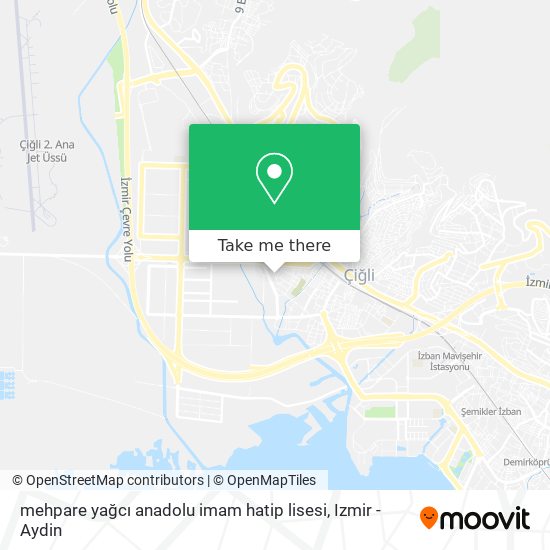 mehpare yağcı anadolu imam hatip lisesi map