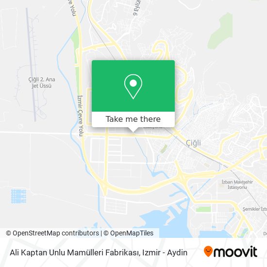 Ali Kaptan Unlu Mamülleri Fabrikası map