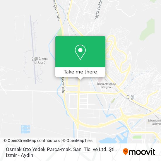 Osmak Oto Yedek Parça-mak. San. Tic. ve Ltd. Şti. map