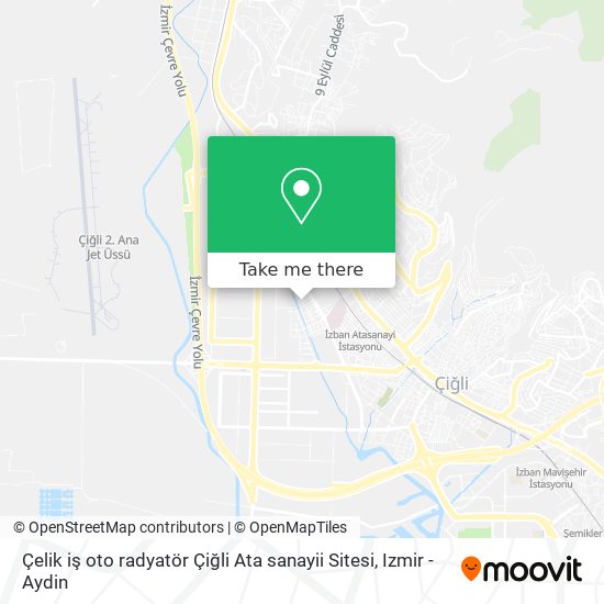 Çelik iş oto radyatör Çiğli Ata sanayii Sitesi map