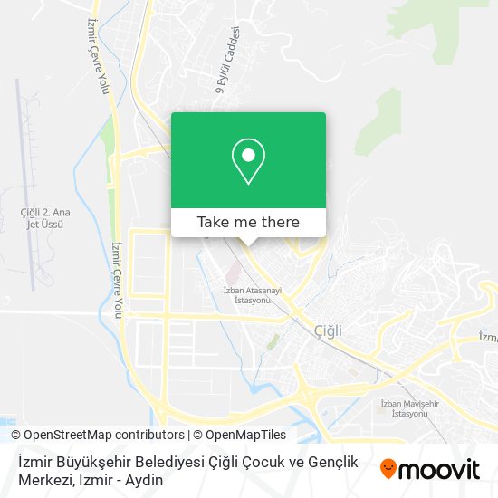 İzmir Büyükşehir Belediyesi Çiğli Çocuk ve Gençlik Merkezi map