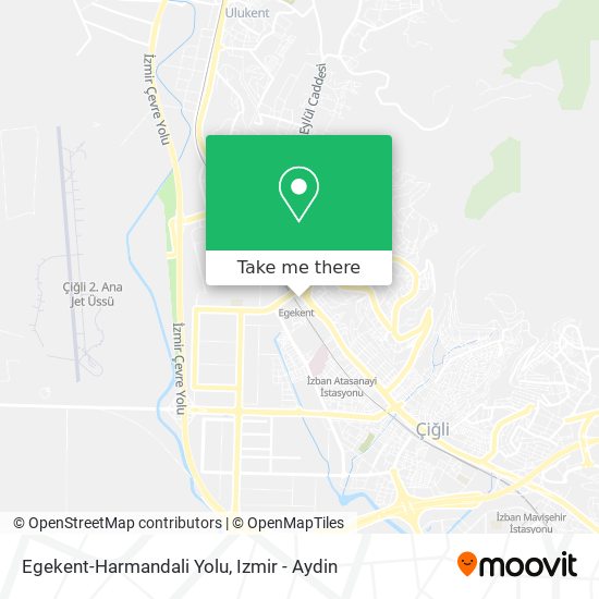 Egekent-Harmandali Yolu map