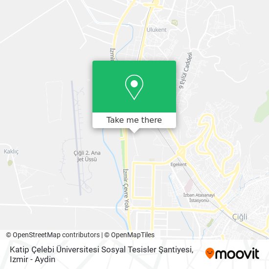 Katip Çelebi Üniversitesi Sosyal Tesisler Şantiyesi map