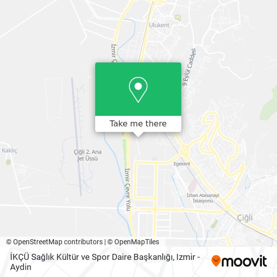 İKÇÜ Sağlık Kültür ve Spor Daire Başkanlığı map