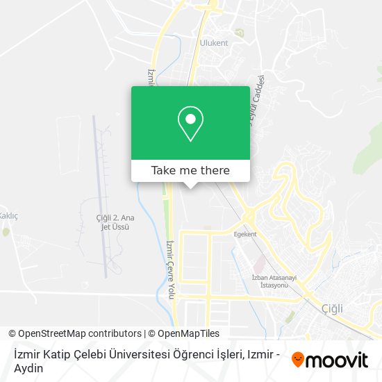 İzmir Katip Çelebi Üniversitesi Öğrenci İşleri map