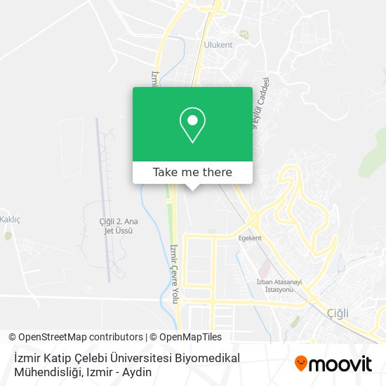 İzmir Katip Çelebi Üniversitesi Biyomedikal Mühendisliği map