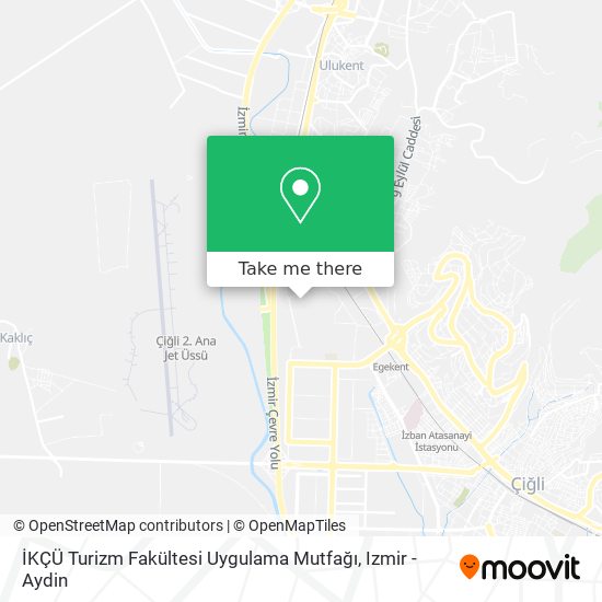 İKÇÜ Turizm Fakültesi Uygulama Mutfağı map