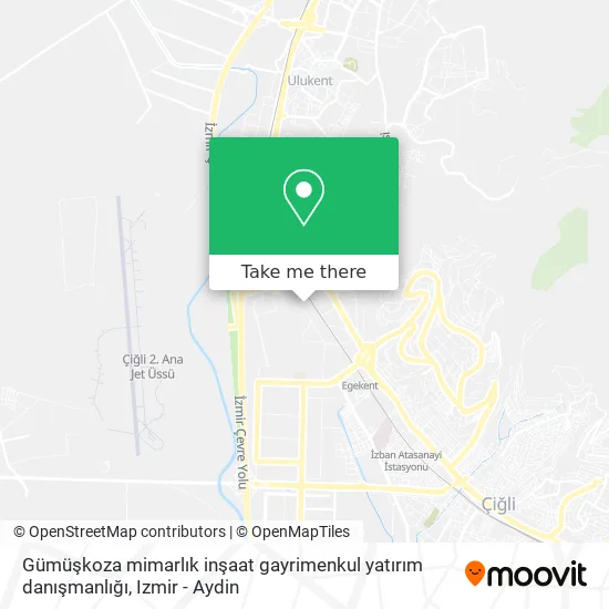 Gümüşkoza mimarlık inşaat gayrimenkul yatırım danışmanlığı map
