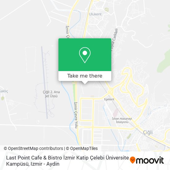 Last Point Cafe & Bistro İzmir Katip Çelebi Üniversite Kampüsü map