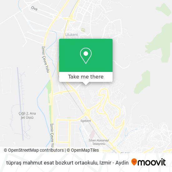 tüpraş mahmut esat bozkurt ortaokulu map