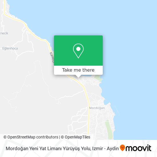 Mordoğan Yeni Yat Limanı Yürüyüş Yolu map