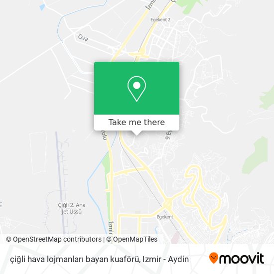 çiğli hava lojmanları bayan kuaförü map