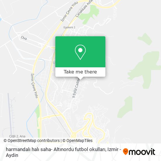 harmandalı halı saha- Altınordu futbol okulları map