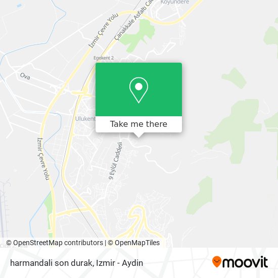 harmandali son durak map