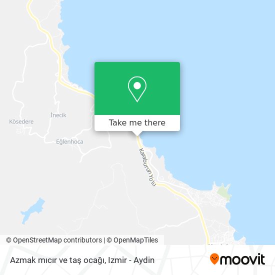 Azmak mıcır ve taş ocağı map